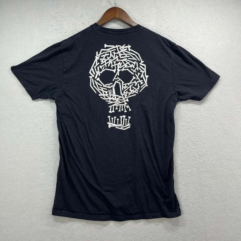 Random Golf Club T-Shirt Mens L Black RGC Cotton Golfcore Streetwear Skull Tee